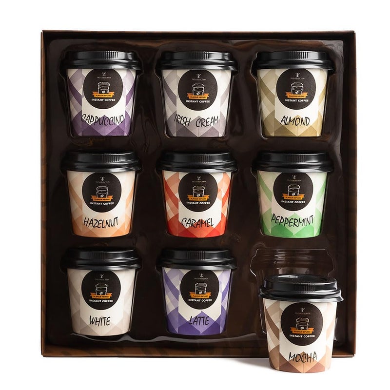 TILZ COLLECTION Coffee Gifts - Instant Coffee Gift Set For Men, 9 Flavoured, Coffee Lover Gifts |Coffee Gifts For Women, Men |Coffee Sampler Gift Set |Coffee Hamper Gifts |Gifts For Men & Women - Image 2